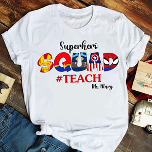 Squad Personalized Teacher Shirt Gift For Teacher - Shirts - GoDuckee