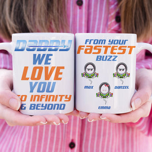 Daddy We Love You - Personalized White Mug - Coffee Mug - GoDuckee