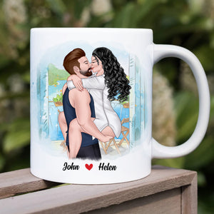 Personalized Romantic Couple Mug, Your Cheeks Will Be Too Once I'm Finished With Spanking You, Funny Gift For Couple - Coffee Mug - GoDuckee