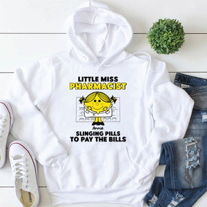 Slinging Pills To Pay The Bills, Personalized Pharmacist Shirt - Shirts - GoDuckee
