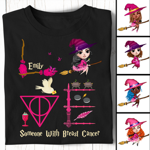 Girl Dolls Love Someone With Breast Cancer - Personalized Shirt - Gift For Awareness Month - Shirts - GoDuckee