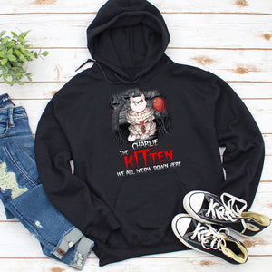We All Meow Down Here Personalized Halloween Cat Shirt Gift For Cat Lovers - Shirts - GoDuckee