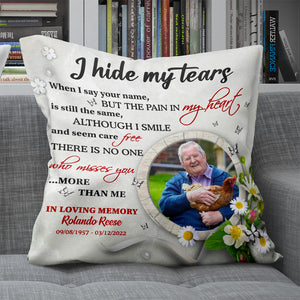 I Hide My Tears When I Say Your Name But The Pain In My Heart, Window Heaven Square Pillow - Pillow - GoDuckee