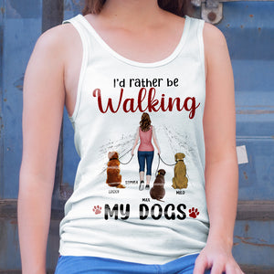 I'd Rather Be, Personalized Shirt, Gift For Dog Lover - Shirts - GoDuckee