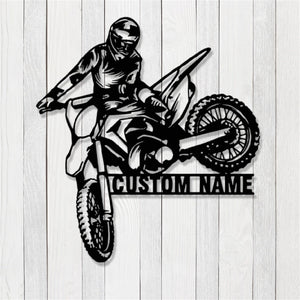 Personalized Motocross Art Lights - Gift for Motocross Enthusiasts - - GoDuckee