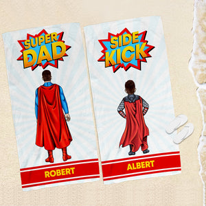 Mom and Kid TZ-BTAM2-03qhqn170423tm Personalized Beach Towel - Beach Towel - GoDuckee