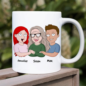 Proud Of Mother 07QHHN220423 Personalized Coffee Mug Accent Mug Wine Tumbler - Coffee Mug - GoDuckee