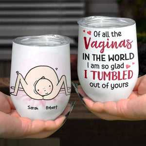 Of All The Vaginas, Gift For Mom, Personalized Mug, Mother and Child Mug, Mother's Day Gift - Coffee Mug - GoDuckee