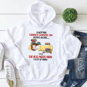 Book Knitting Girl She Also Needs Yarn - Personalized Shirts - Shirts - GoDuckee
