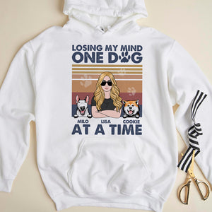 Losing My Mind One Dog At A Time - Personalized Shirts - Shirts - GoDuckee