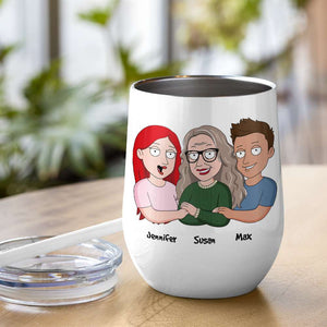 Proud Of Mother 07QHHN220423 Personalized Coffee Mug Accent Mug Wine Tumbler - Coffee Mug - GoDuckee
