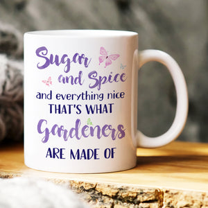 Sugar And Spice, Personalized Mug, Gift For Gardening - Coffee Mug - GoDuckee
