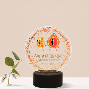 Are You The Ring? - Personalized Led Night Light - Gift For Couple - Led Night Light - GoDuckee