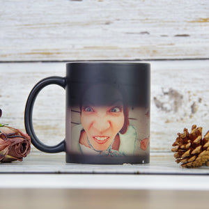 Hilarious Girl Custom Photo Magic Mug - Funny Gift for Friends, Family Members,... - Magic Mug - GoDuckee