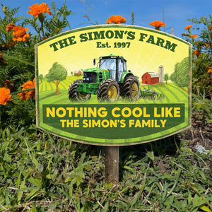 Farm Trucker Nothing Cool Like - Personalized Metal Sign - Metal Wall Art - GoDuckee