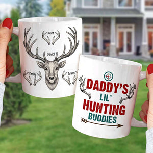 Daddy's Hunting Buddies, Personalized Coffee Mug For Hunting Dad, Father's Day Gift For Hunting Lovers - Coffee Mug - GoDuckee