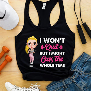 May The Booty Get Fatter And My Stomach Become Flatter, Personalized Shirt, Gift For Fitness Lovers - Shirts - GoDuckee