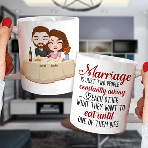Marriage Is Just Two People, Personalized Tumbler, Gift For Couple - Coffee Mug - GoDuckee