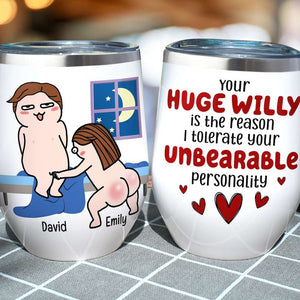 Reason I Tolerate Your Unbearable Personality, Personalized Coffee Mug, Funny Couple Coffee Mug, Gift For Husband - Coffee Mug - GoDuckee
