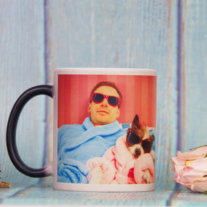 Custom Photo Magic Mug, Gift For Dog Lovers, Dog Dad, Dog Mom - Magic Mug - GoDuckee