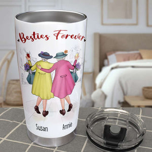 We Won't Be The Old Ladies In The Nursing Home Playing Bingo, Old Besties Friend Forever Personalized Tumbler - Tumbler Cup - GoDuckee