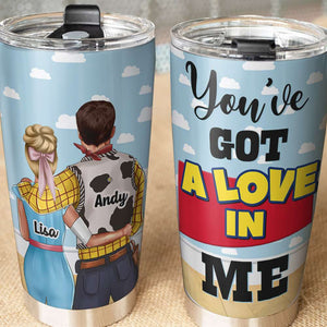 Personalized Couple Tumbler Cup - You've Got A Love In Me - Beast and Beauty - Tumbler Cup - GoDuckee