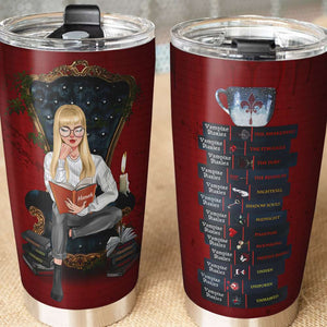 L. J. Smith & The Vampire Diaries - Personalized Tumbler Cup - Tumbler Cup - GoDuckee