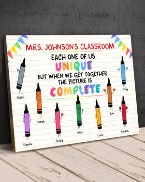 Teacher Each One Of Us Unique - Personalized Canvas Print - Poster & Canvas - GoDuckee