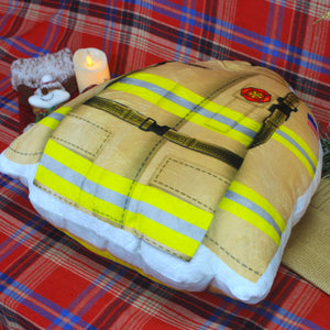 Personalized Firefighter Uniform Pillow - Custom Logo, Name - Pillow - GoDuckee