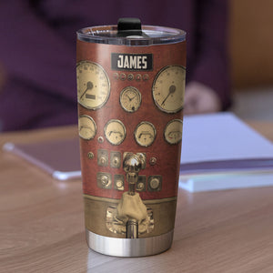 Vintage Race Car Dashboard - Personalized Tumbler Cup - Tumbler Cup - GoDuckee