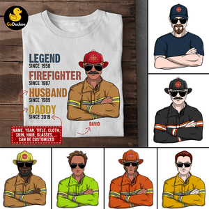 Personalized Firefighter Shirt - Legend Husband Daddy Grandpa - Shirts - GoDuckee