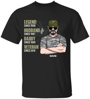 Personalized Veteran Shirt - Legend Husband Daddy - Shirts - GoDuckee
