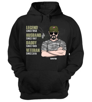 Personalized Veteran Shirt - Legend Husband Daddy - Shirts - GoDuckee