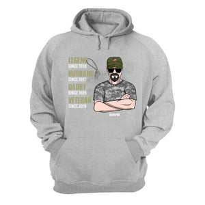 Personalized Veteran Shirt - Legend Husband Daddy - Shirts - GoDuckee