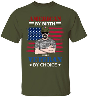 Personalized Veteran Shirt - By Choice American By Birth - Shirts - GoDuckee