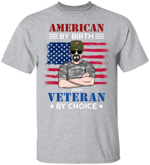 Personalized Veteran Shirt - By Choice American By Birth - Shirts - GoDuckee