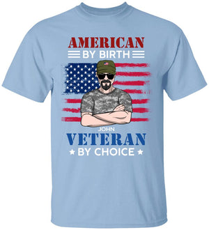 Personalized Veteran Shirt - By Choice American By Birth - Shirts - GoDuckee