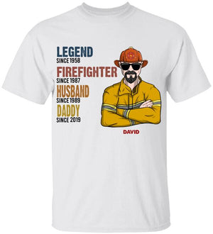 Personalized Firefighter Shirt - Legend Husband Daddy Grandpa - Shirts - GoDuckee