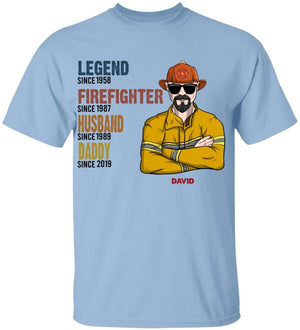 Personalized Firefighter Shirt - Legend Husband Daddy Grandpa - Shirts - GoDuckee