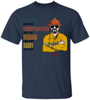 Personalized Firefighter Shirt - Legend Husband Daddy Grandpa - Shirts - GoDuckee