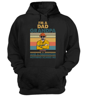 Personalized Firefighter Dad Shirts - Dad, Granpd, Firefighter Nothing Scares Me - Shirts - GoDuckee