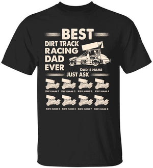 Personalized Dirt Track Racing Dad Shirts - Best Dad Ever Just Ask - Custom Car - Shirts - GoDuckee
