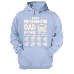 Personalized Firefighter Dad Shirts - Best Dad Ever Just Ask - Custom Fire Car - Shirts - GoDuckee