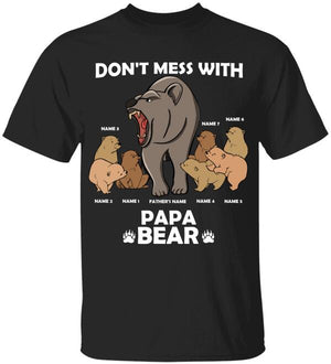 Personalized Papa Bear Shirts - Don't Mess With Papa Bear - Shirts - GoDuckee
