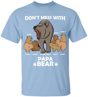 Personalized Papa Bear Shirts - Don't Mess With Papa Bear - Shirts - GoDuckee