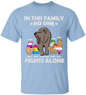 Personalized LGBT Bear Family Shirt - In This Family No One Fights Alone - Shirts - GoDuckee