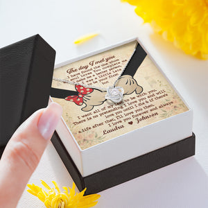 Couple I Love You Forever - Personalized Love Knot Necklace - Jewelry - GoDuckee