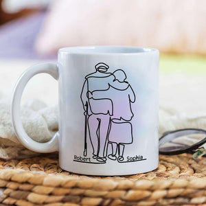 It Turns Out I Like You More Than I Originally Planned, Old Couple White Mug - Coffee Mug - GoDuckee
