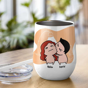 After All These Years And I Still Fancy You To Bits, Gift For Couple, Personalized Wine Tumbler - Coffee Mug - GoDuckee