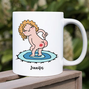 Dear Mom, Gift For Mom, Personalized Mug, Funny Butt Mug, Mother's Day Gift - Coffee Mug - GoDuckee